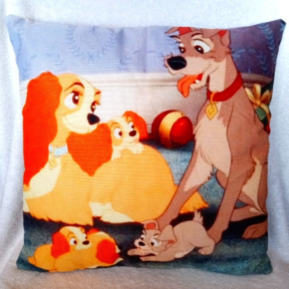 Lady and the tramp pillow
